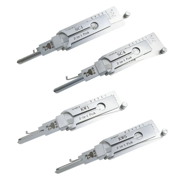 Lockly Lishi residential tool bundle - KW1, KW5, SC1 and SC4 product photo