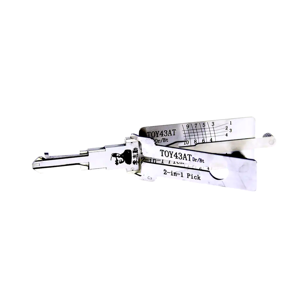 TOY43AT 2-in-1 locksmith tool detail