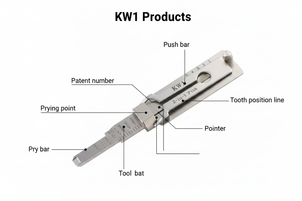 KW1 2-in-1 Pick & Decoder – Parts Diagram