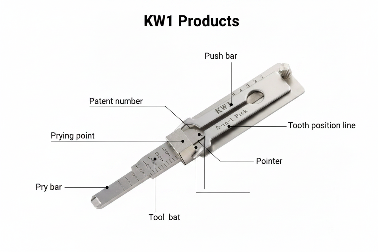KW1 2-in-1 Pick & Decoder – Parts Diagram