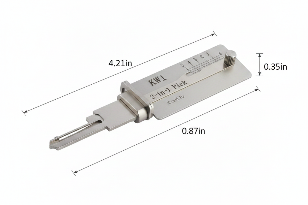KW1 2-in-1 Pick & Decoder – Dimensions
