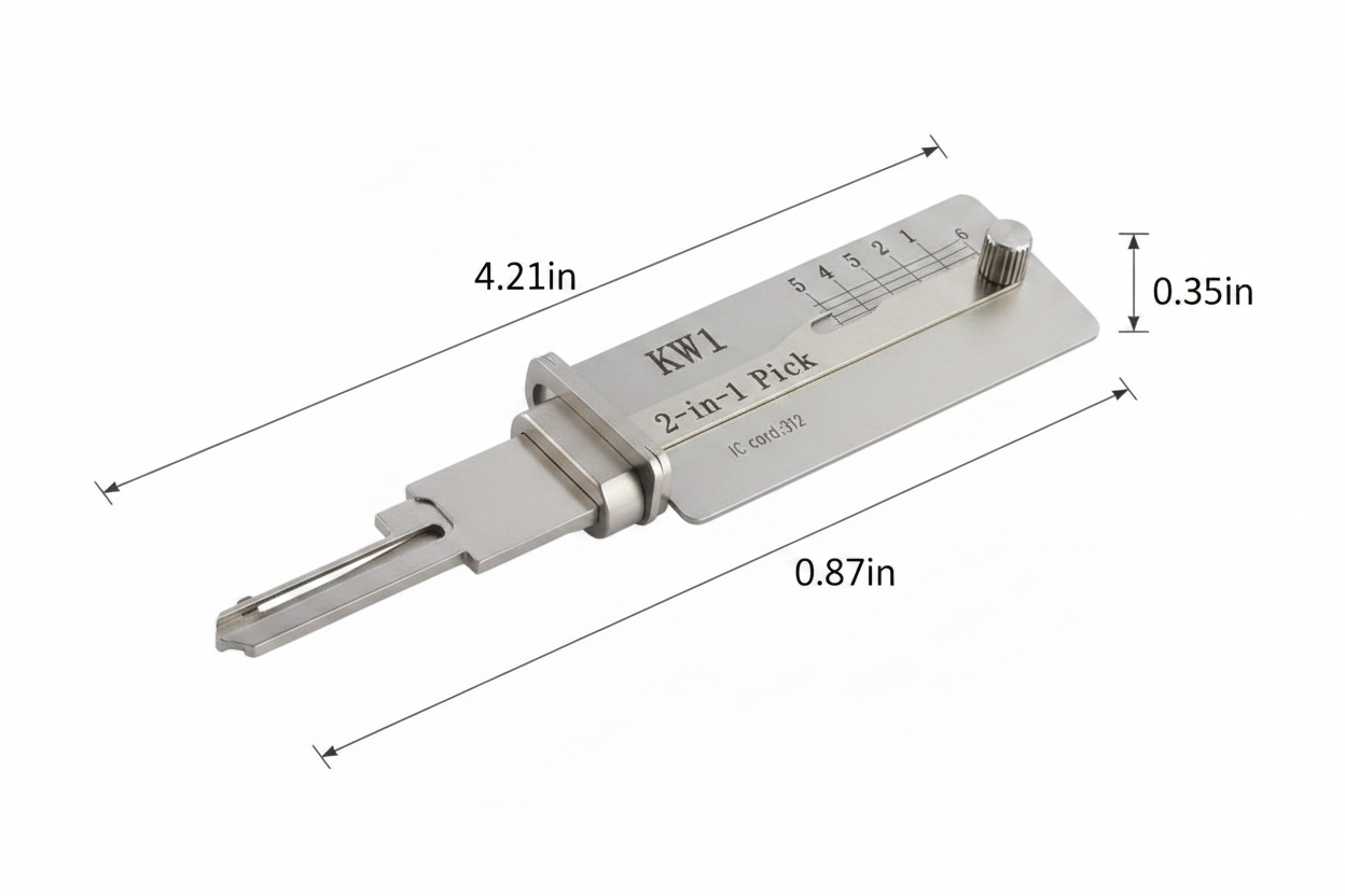 KW1 2-in-1 Pick & Decoder – Dimensions