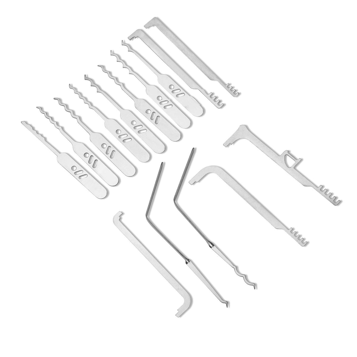 15-Piece Compact Padlock Tool Set
