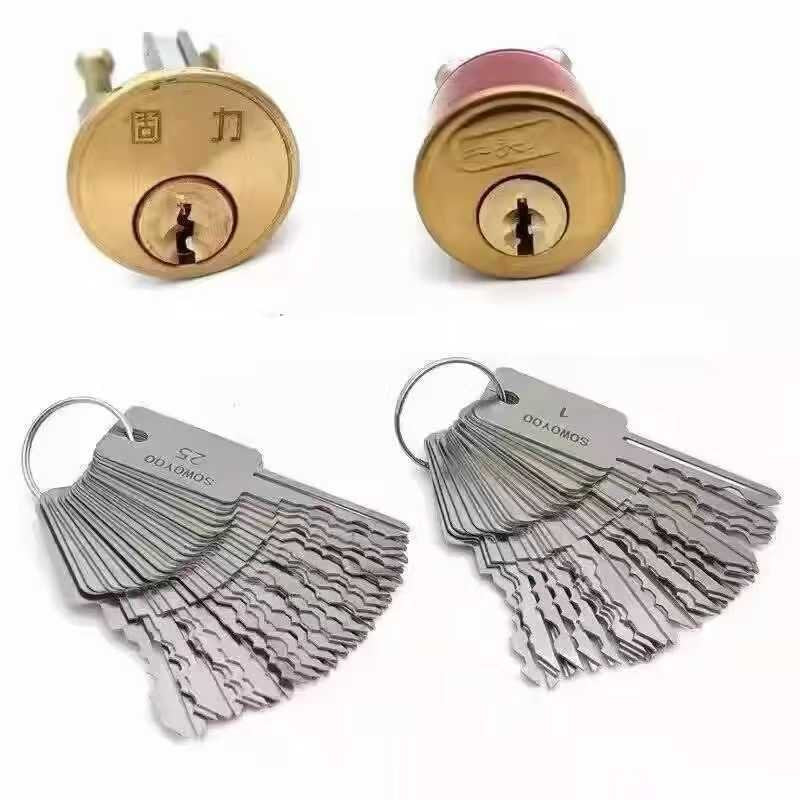 48-Piece Brushed Stainless Steel Tryout Key Set