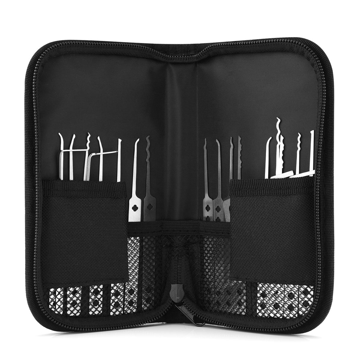 21-Piece Stainless Steel Lock Pick Kit (16+5)