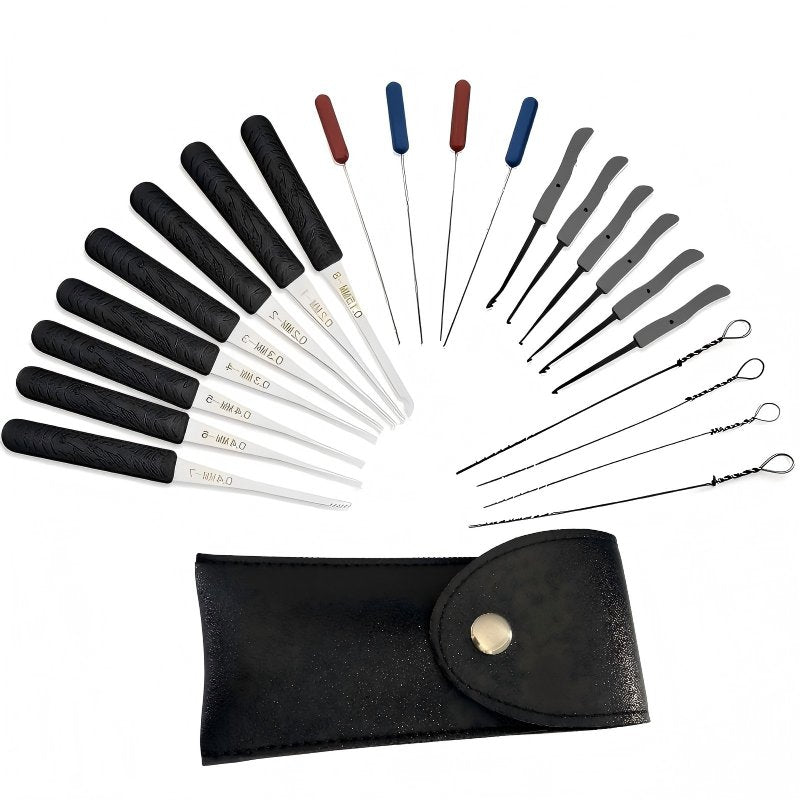 Broken Key Extractor Tool Set with Black Pouch